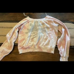 Pink and blue tie dye Dry Goods sweatshirt